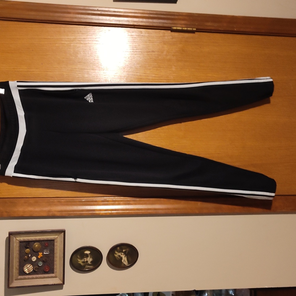 ADIDAS Black Climacool 3 Stripe Track Pants XS